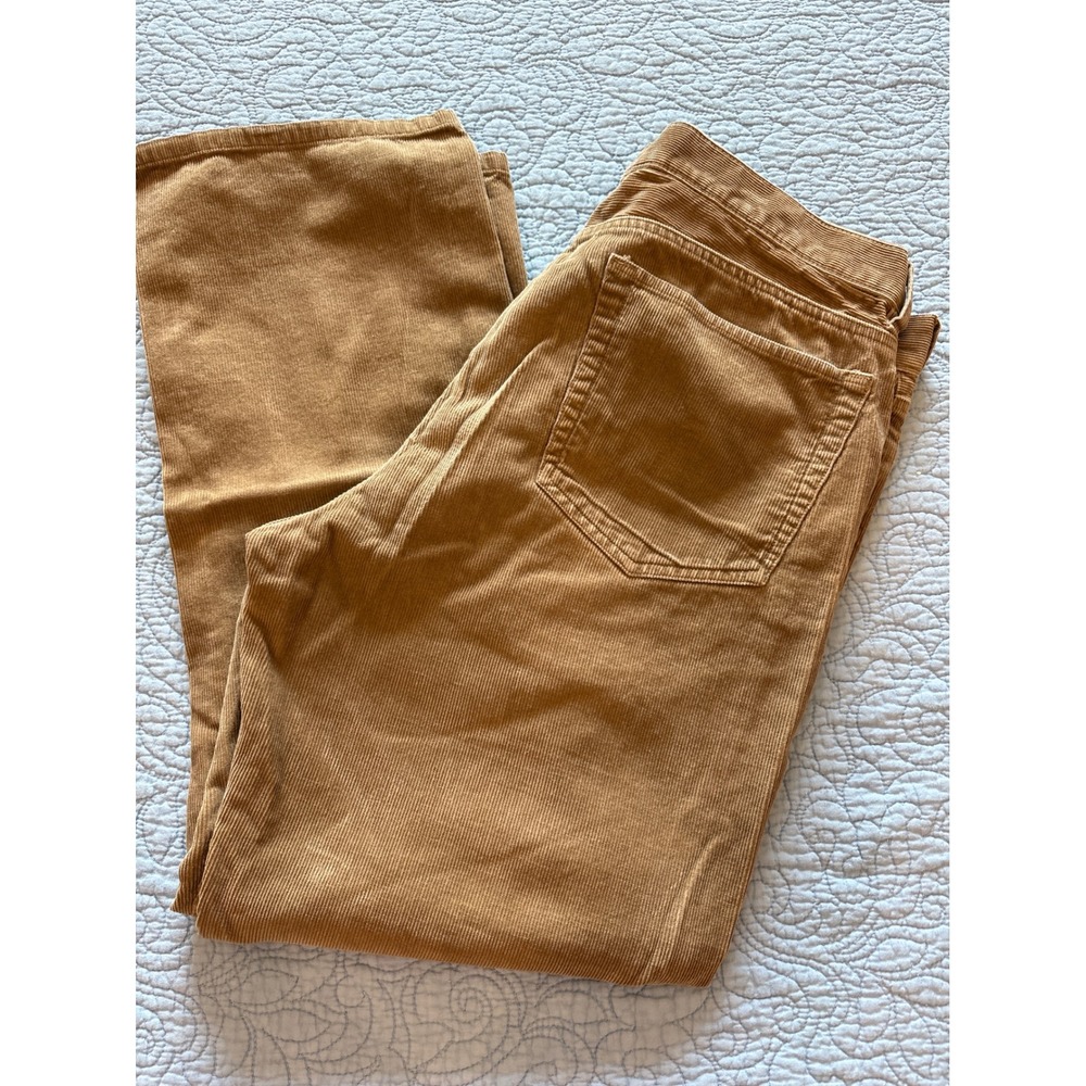 J.Crew Pants Mens 36x30 Tan Brown Corduroy 5 Pocket Straight Leg